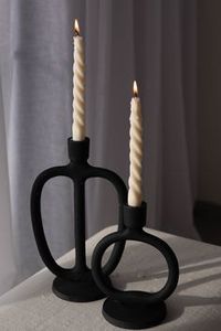 Nouvel arrivage Bougeoir conique en métal Noir Automne Halloween Design Décorations Bar Accessoires Bougeoir - Product Image 5