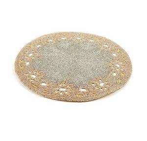 Vintage Design 100% Handmade Eco-Friendly Customizable Beaded Placemat for Home Hotel Wedding Party Durable <b>Seed</b> Bead Table <b>Mat</b> - Product Image 6