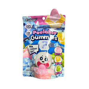 Prix d'usine Gommes pelables à base de soda aux fruits mélangés Bonbons de meilleure qualité en gros pour les enfants, service OEM ODM disponible, vente chaude - Product Image 1