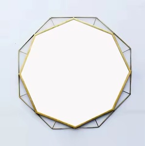 Espejo de pared con marco de Metal Premium, espejo elegante para decoración del hogar para sala de estar, dormitorio, diseño de baño - Product Image 2