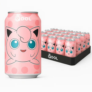 Bebida Refrescante con Sabor a Melocotón QDOL Pokemonn Jigglypuff, Lista para Enviar al por Mayor, 24 x 330 ml, Refresco Afrutado Dulce - Product Image 1