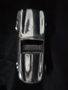 Modèle de voiture de sport Art déco en fonte d'aluminium massif Vintage Sculpture Presse-papiers décoratif pièce de collection - Product Image 4