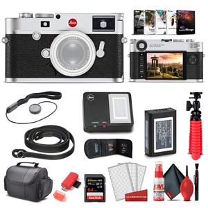 Appareil photo télémètre numérique M10-R Chrome Argent, Carte Extreme Pro 64 Go, Logiciel photo Corel, Lecteur de carte, Étui, Kit de nettoyage, Flex - Product Image 6