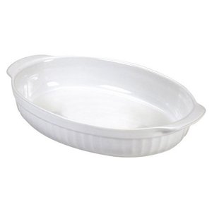 Guardini COOTC4 White <b>Ceramic</b> Oval <b>Baking</b> <b>Dish</b> (22x14cm) Durable <b>Ceramic</b> Pan for Home <b>Baking</b> & Cooking - Product Image 1