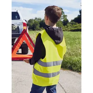 Custom <b>Kids</b> Safety Vest with Reflective <b>Stickers</b> & Lights for Merchandising Promotional Product - Product Image 4