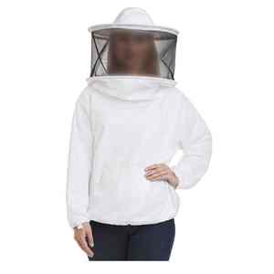 Chaqueta de apicultura ventilada de 3 capas de alta calidad Chaqueta de seguridad para apicultores en Color blanco Unisex - Product Image 6