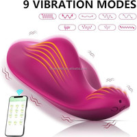 Tragbarer Schmetterlings-Vibrator Großhandel Bestseller App-gesteuert 9 Modi Slip-Vibratoren OEM Private Label Spielzeuge