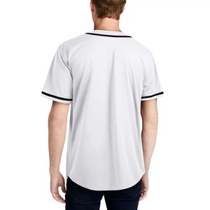 OEM sublimado transpirable personalizado botón béisbol Jersey Softball desgaste rayas béisbol Jerseys camisa secado rápido ropa deportiva 2025 - Product Image 2