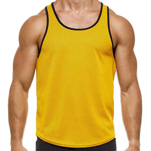 <b>Men's</b> Gym Workout <b>Singlet</b> Custom Design Fitness Tank Tops Breathable Spandex 3D Pattern Muscle Fit <b>Singlet</b> - Product Image 2