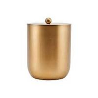 Refroidisseur de bouteilles de vin et de bière en métal martelé, finition argentée, design moderne et luxueux, fait main, durable