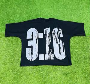 Top 2025 Camiseta de algodón de alta calidad de gran tamaño para hombres camiseta de gran tamaño pesada en blanco serigrafía camiseta de logotipo personalizado para hombres - Product Image 1