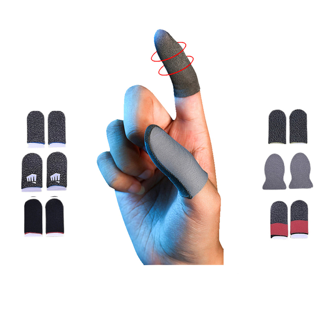 Factory Wholesale Ultra Thin Customized Controller Sweatproof Finger Sleeve for Pubg Mobile Controller Gaming
