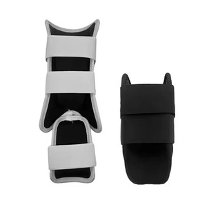 Espinilleras profesionales de béisbol y softbol para hombres Calentadores de piernas de protección de Espinilla de cuero genuino - Product Image 3