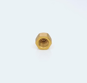 BrassBlizz Tuerca Muerta de 1/4, Rosca 7/16-20, 45 °   Tapón de Latón SAE Cap 1500 PSI para Refrigeración HVAC - Product Image 4