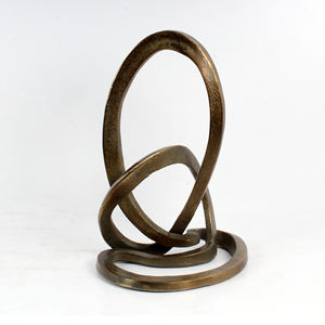 Sculpture en aluminium couleur or forme antique avec taille et forme personnalisées Sculpture en métal artisanat en métal en gros - Product Image 3