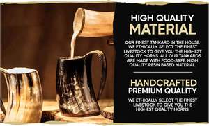 Jarra Vikinga con 4 Vasos de Chupito, Auténtica, Hecha a Mano, Ecológica, Estilo Animal, Jarra Vikinga para Amantes de la Cerveza, Vino y Hidromiel Navideña - Product Image 4