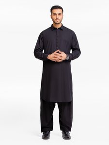 Shalwar Kameez, musulman pakistanais décontracté pour hommes, nouveau costume confortable respirant sahlwar kameez, 2024 - Product Image 6
