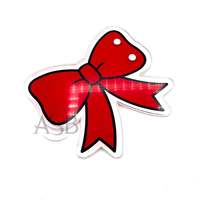 Support à cils en acrylique rouge avec nœud, outil de beauté, impression de logo personnalisée, support à cils sur mesure, prix de gros, service OEM
