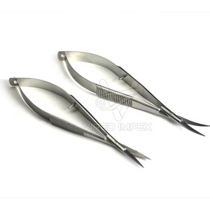 Ciseaux à ressort en acier inoxydable de haute qualité, outil de beauté pour la coupe et la mise en forme des sourcils - Product Image 2