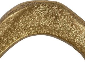 Sculpture de table en métal attrayant en laiton AK en or fini Sculpture moderne pour la décoration intérieure/décor de bureau - Product Image 5