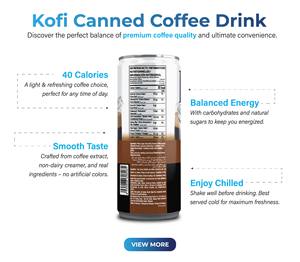 Kofi เครื่องดื่มกาแฟสำเร็จรูประดับพรีเมี่ยมขนาด250มล. ครีมหวานน้ำตาลขายส่งฉลากส่วนตัว - Product Image 5