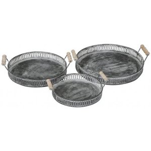 Nouveau design miroir plateau décoration de la maison plateau en métal forme ronde vaisselle ustensiles de cuisine restaurants fabricant en gros fournisseur - Product Image 2