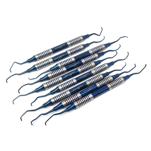 Juego alemán de alta calidad de 9 piezas de curetas Gracey periodontales Kit de instrumentos quirúrgicos dentales - Product Image 1