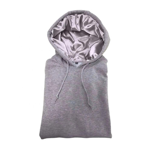 Nuevo personalizado de alta calidad Unisex en relieve con capucha de seda completa forrado de satén sudaderas con capucha cómodas sudaderas transpirables para hombres OEM - Product Image 3