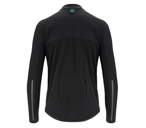 Veste de cyclisme à manches longues pour homme SPRINT SPORTS, coupe-vent, 100% polyester, noire, vêtements de sport d'extérieur - Product Image 3