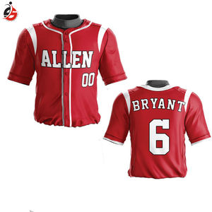 Maillots de baseball respirants Uniformes de baseball conçus sur mesure Sublimation Vêtements de baseball et de softball pour jeunes - Product Image 4