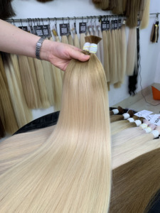 Extensiones de Cabello Humano Virgen Vietnamita 100% Natural, Súper Doble Trama, Textura Suave y Sedosa, Color Rubio y Ombre - Product Image 3