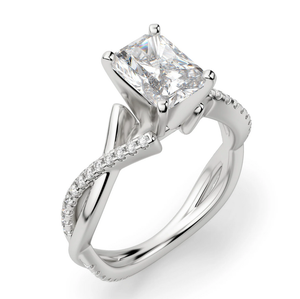 แหวนเพชรโมอิสสำหรับผู้หญิงแหวนครบรอบแต่งงานสีเงินสเตอร์ลิงดีไซน์ใหม่ - Product Image 2