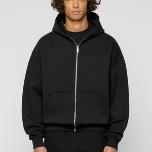 Fabricación de ropa 100% algodón polar hombres sudaderas con capucha ligero Pull Over último diseño transpirable ropa de invierno sudaderas con capucha Casuales - Product Image 6