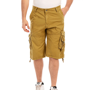 Pantalones cortos Cargo para hombre de color sólido 2025 con logotipo personalizado impreso, precio al por mayor, nuevos pantalones cortos Cargo de venta en Pakistán, diseño con servicio OEM - Product Image 1