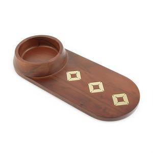 Wooden Condiment Organizer Tray Multi-Section Storage Caddy for Spices, <b>Sauces</b>, and Kitchen Countertop Organization - Product Image 2