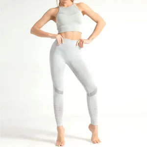 Vendita calda palestra Set Fitness alta elastica veloce e asciutta da donna Set Fitness abbigliamento sportivo donna abbigliamento sportivo Yoga Set OEM