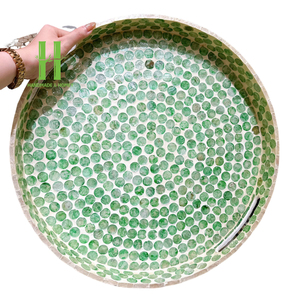 Bandejas de Servir Navideñas con Incrustaciones de Nácar, para Decoración de Mesa y Restaurantes, Hechas en Vietnam, GRAN VENTA - Product Image 1