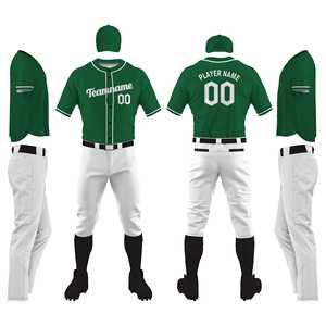 ชุดเบสบอลสำหรับผู้ใหญ่และเยาวชนผ้าโพลีเอสเตอร์แห้งเร็วระบายอากาศได้ดีปรับแต่งได้ตามต้องการพร้อมชื่อ/โลโก้ทีมของคุณ - Product Image 5