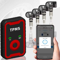 Set di 4 Sensori TPMS Programmabili e Strumento di Programmazione per il 98% delle Auto Universali Globali - Bestseller