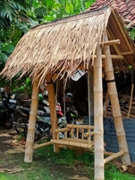 Pérgola y gazebo de bambú columpio Premium hecho a mano, diseño de alta calidad