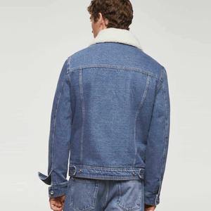 Chaquetas vaqueras de algodón 100% de alta calidad para hombre más vendidas para invierno Lona cómoda con logotipo frontal a precio mayorista - Product Image 3