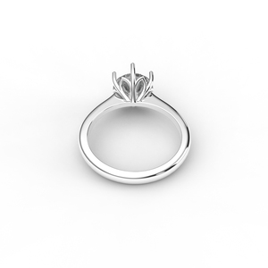 IGI Certified Round Brilliant Cut Lab Grown Diamond Solitaire Engagement <b>Ring</b> in 9K Rose / White & Yellow Gold - Product Image 3