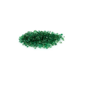 Émeraudes zambiennes naturelles, rondes calibrées de 1 mm, pierres précieuses facettées naturelles, prêtes à l'emploi pour la création de bijoux. - Product Image 3