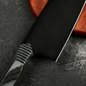 Oem Damasco acero Chef tallado cuchillo fileteado herramientas personalizado antiadherente patrón hoja cocina Pakkawood rebanador cuchillos - Product Image 4