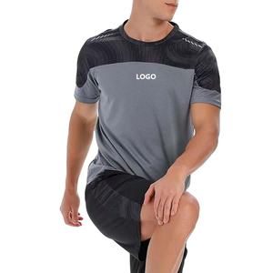 Ensemble de survêtement de sport pour homme avec logo personnalisé, respirant, short et chemise, vêtements de sport pour homme, survêtement de sport en coton respirant - Product Image 3