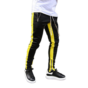 Pantalon pour homme avec logo personnalisé, taille haute élastique, 100% coton, pantalon de jogging décontracté, coupe ample, pantalon droit, vêtements de rue pour homme - Product Image 5