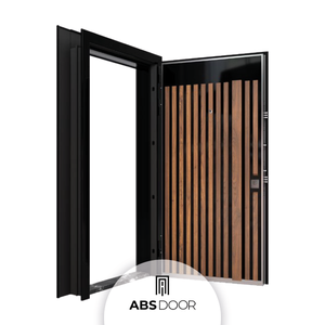 Puerta de Seguridad de Acero DKP de Alta Calidad con Acabado Brillante Certificado ISO de ABSDOOR, Entrada de Alta Seguridad para Uso Interior/Exterior, Turquía - Product Image 2