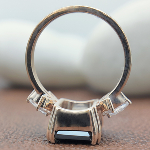 Anillo de compromiso de diamante de moissanita impecable de oro rosa de lujo Boutique joyería de Boda nupcial para fiestas regalos aniversarios - Product Image 5