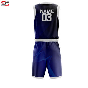 Uniforme de baloncesto de nuevo estilo personalizado hecho en poliéster 100% uniforme de baloncesto hecho en Pakistán uniforme de baloncesto - Product Image 2