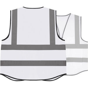 Gilet de sécurité réfléchissant personnalisé haute visibilité avec logo et multi-poches pour le travail en plein air - Product Image 4